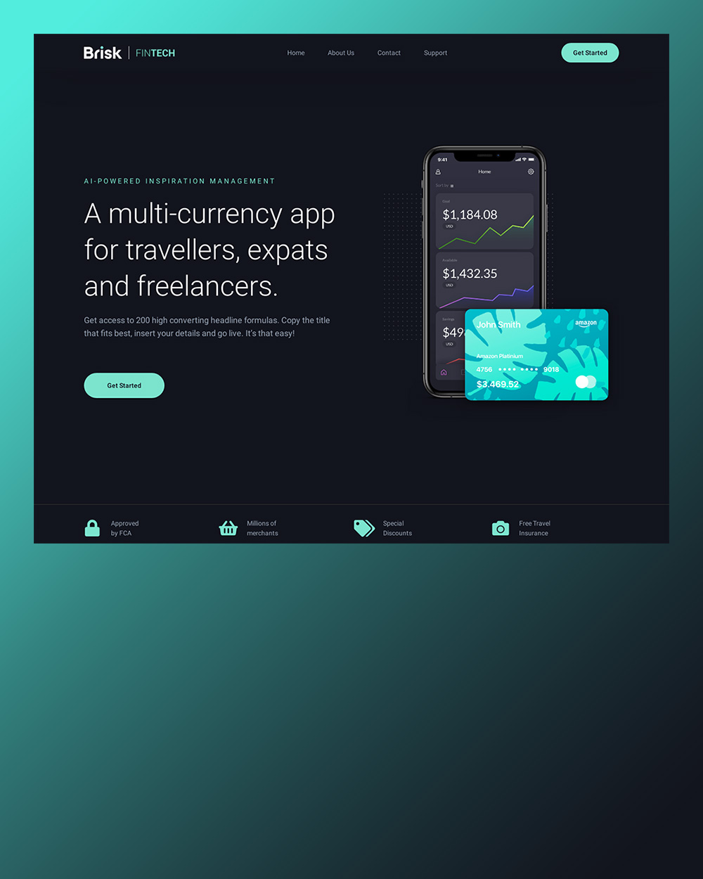 brisk fintech app обработано