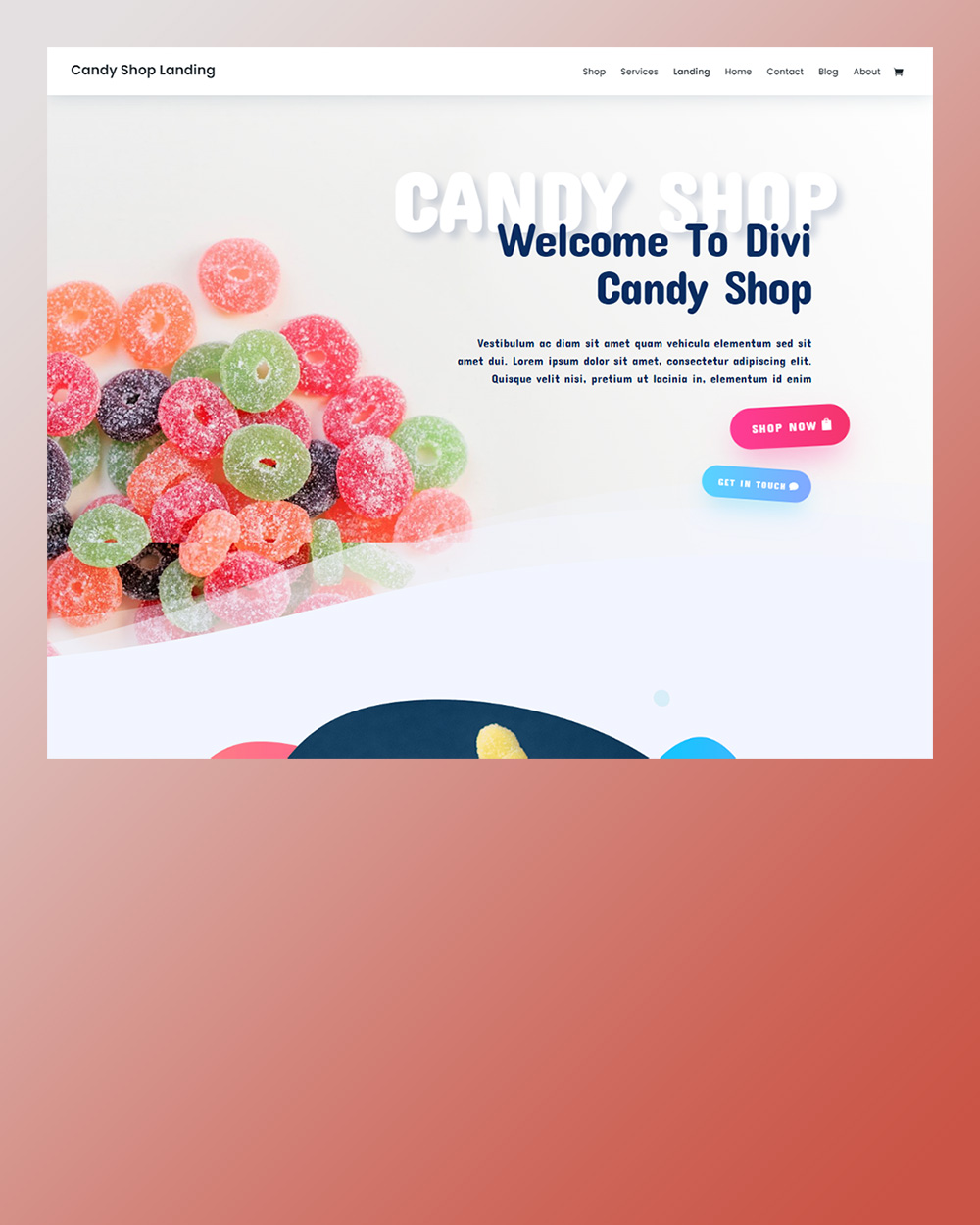 divi candy shop обработано