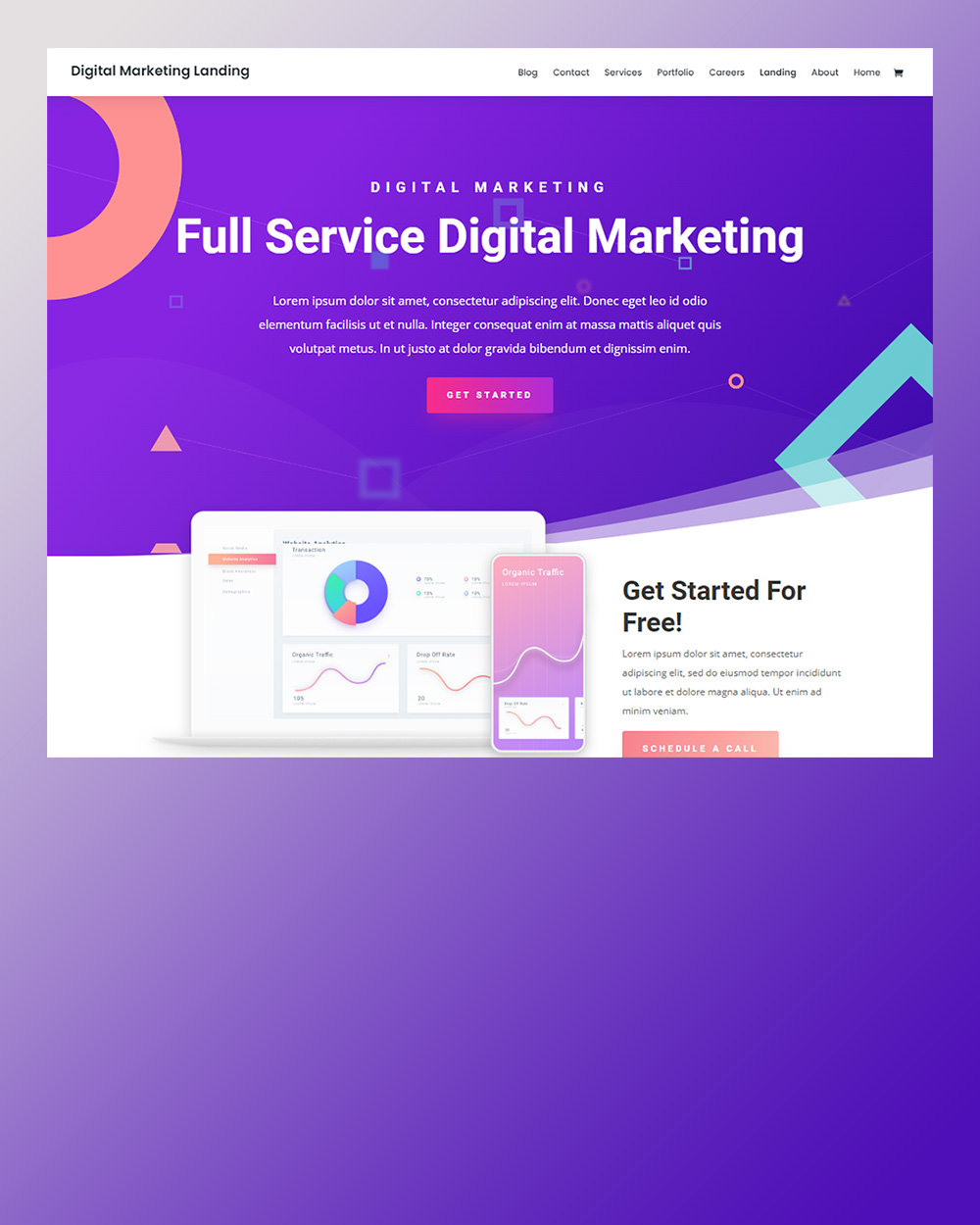 divi digital marketing landing page обработано