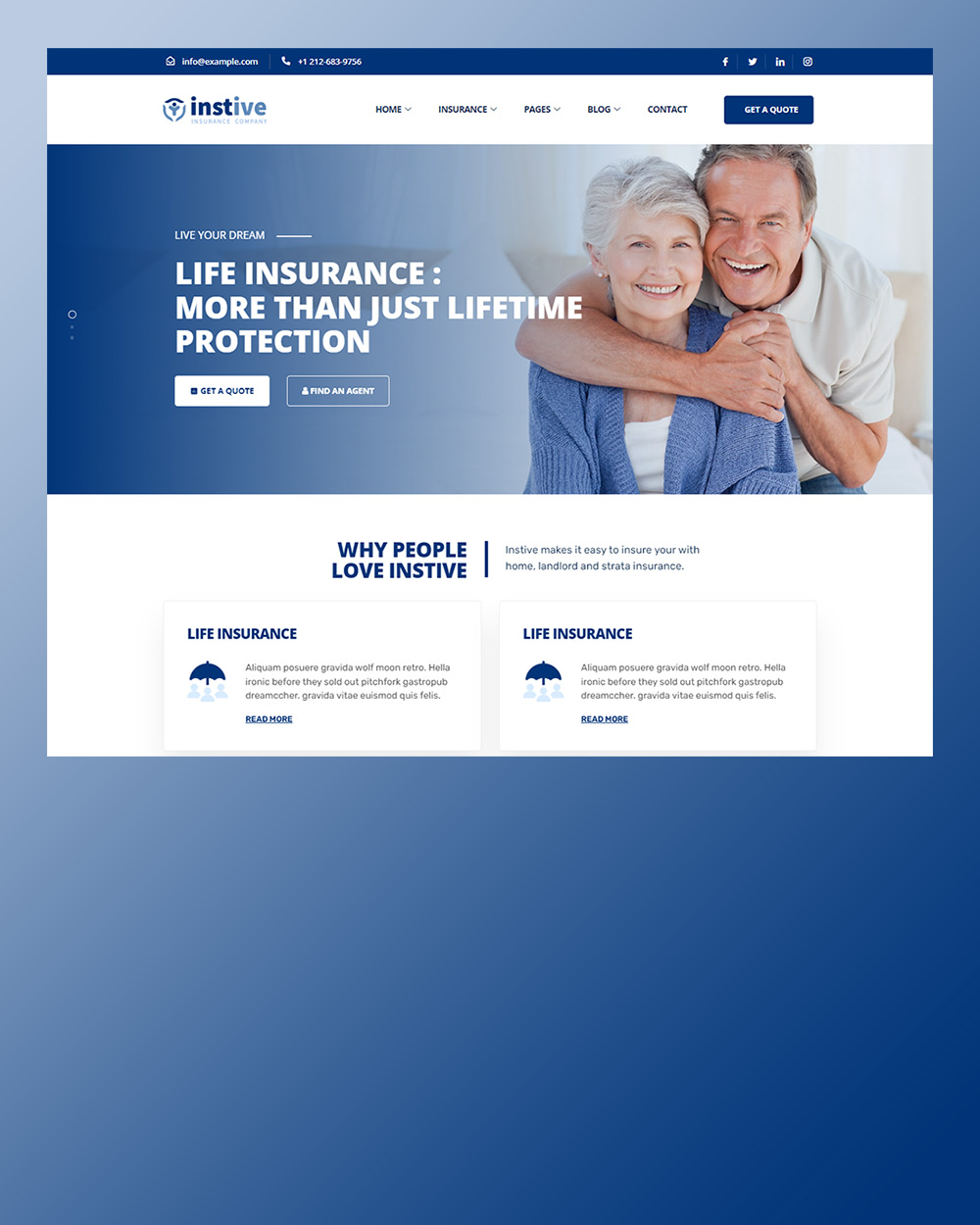 instive life insurance обработано