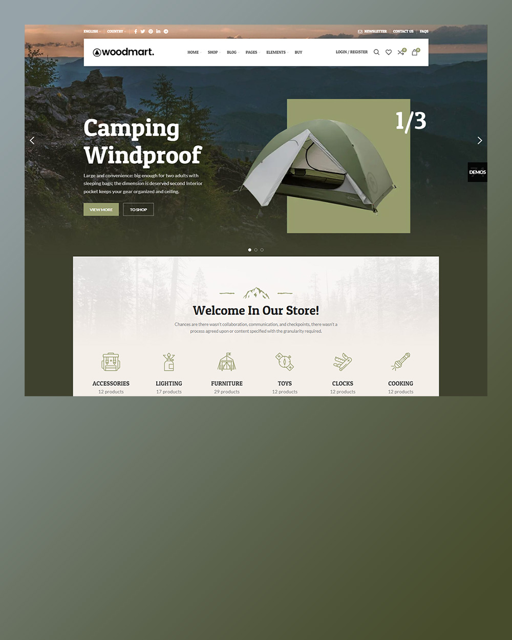 woodmart camping обработано