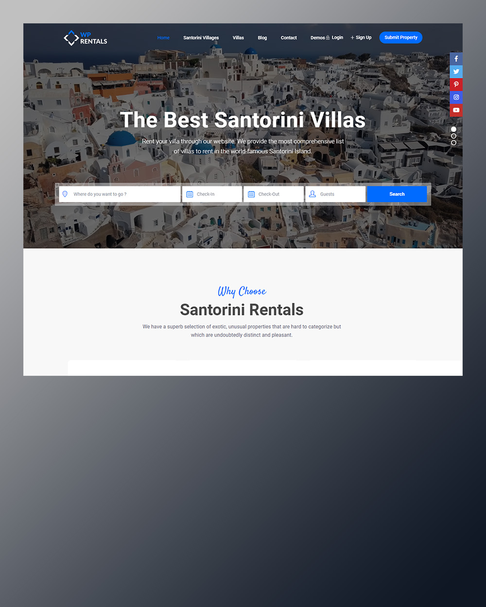 wprentals santorini villas обработано