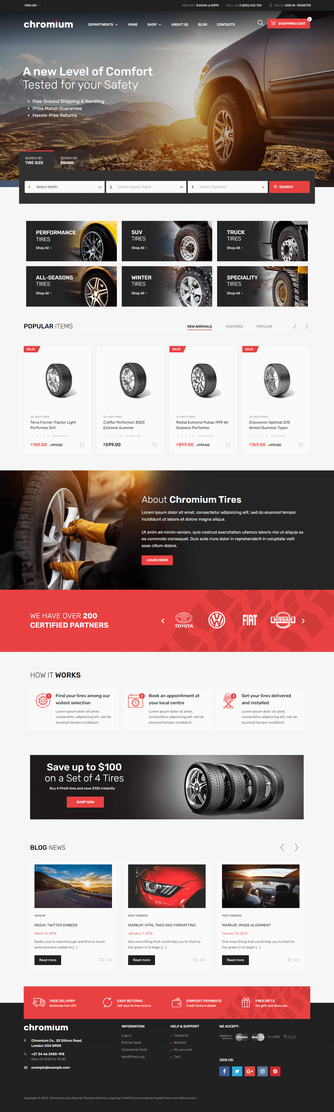 chromium tires shop