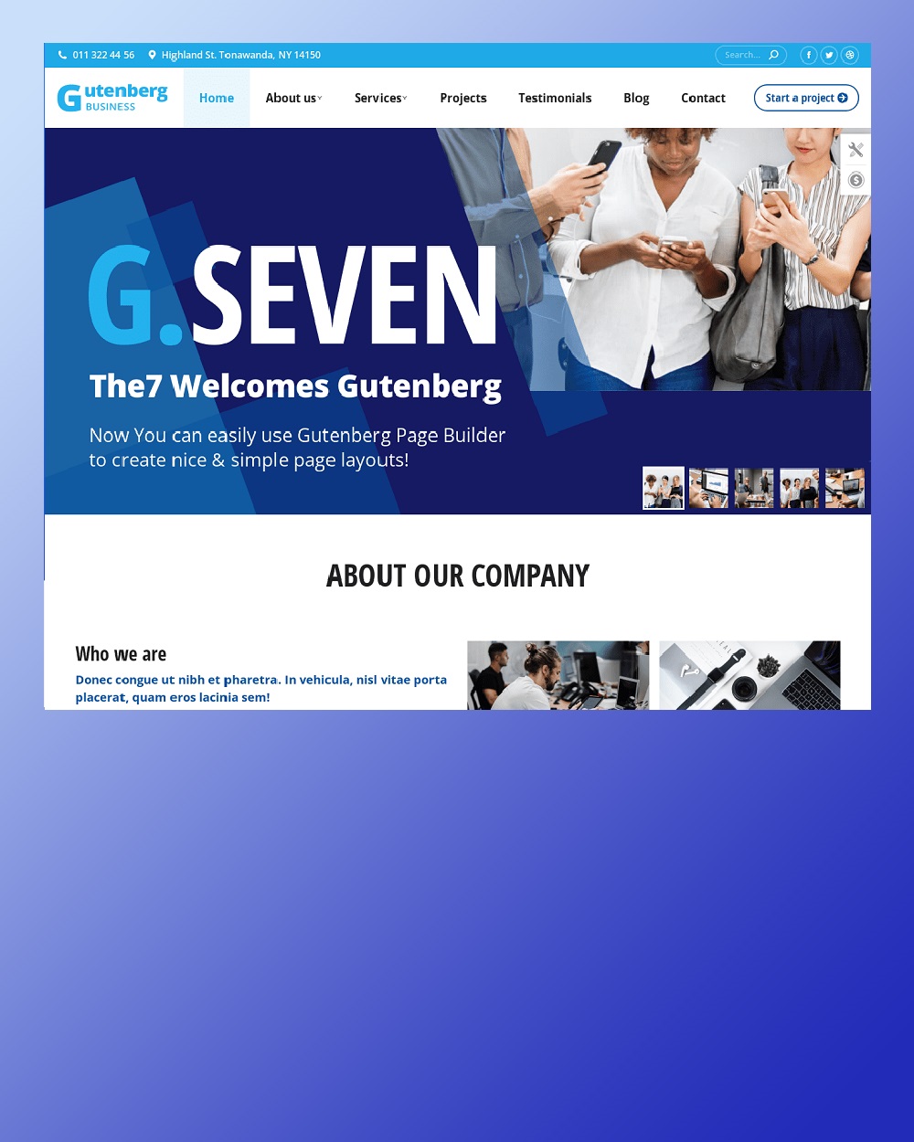 The7 G Business website Template c