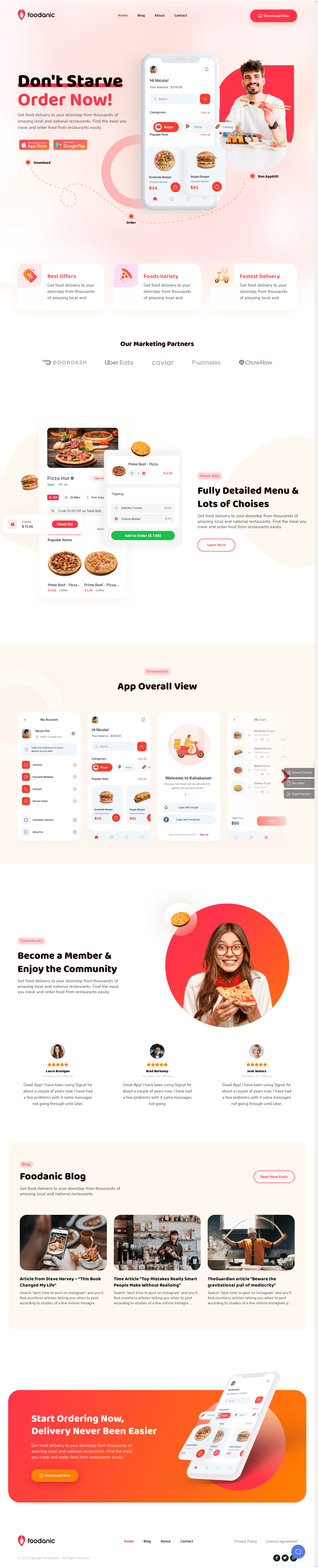 phlox food delivery template