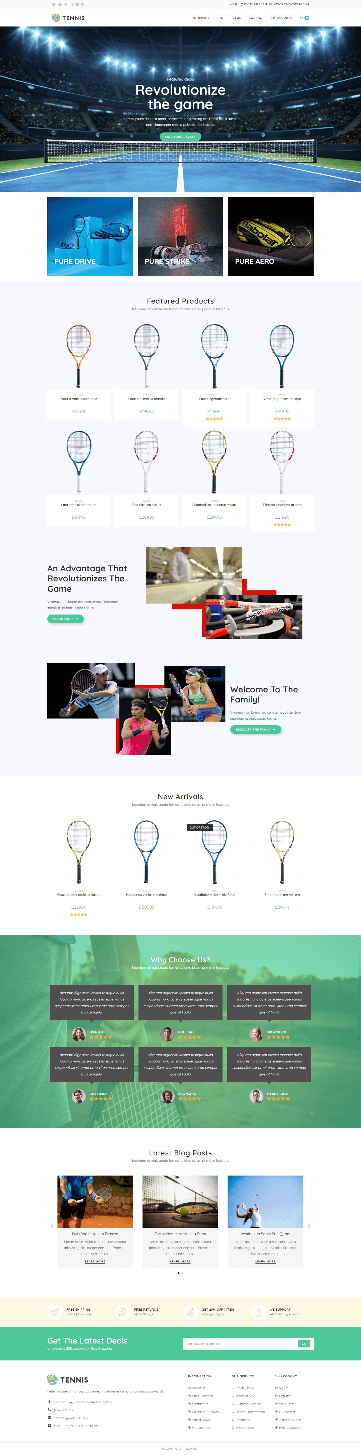 tennis tennis shop