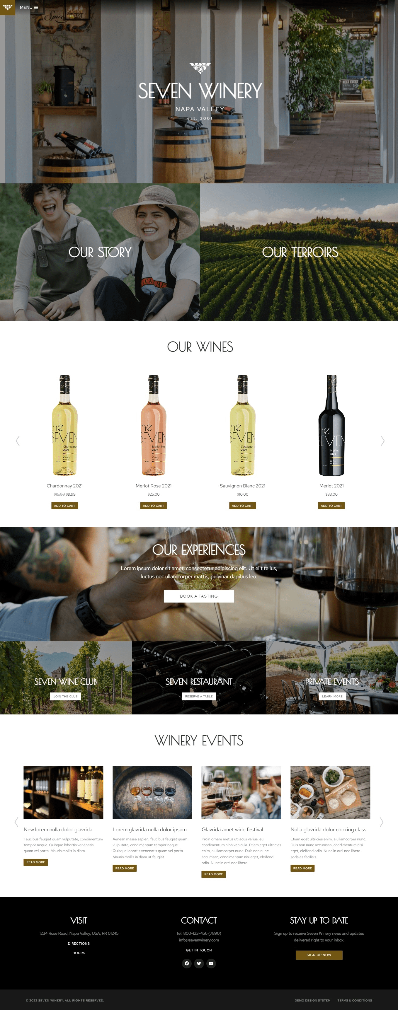 the7 winery template