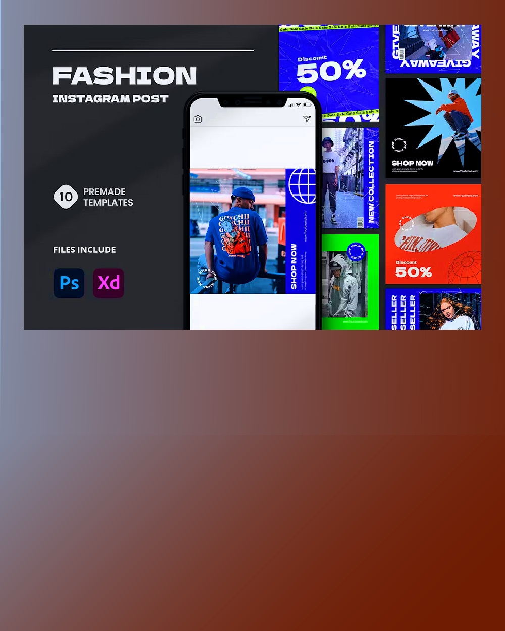 Fashion Contrast Instagram Kit 1 cover